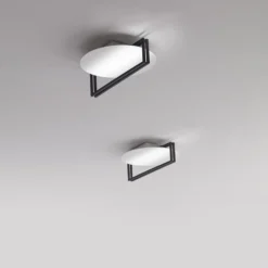 ICONE Essenza Deckenleuchte 927 Ø47cm weiß/schwarz