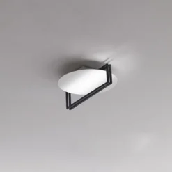 ICONE Essenza Deckenleuchte 927 Ø47cm weiß/schwarz
