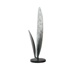 ICONE Masai Tischlampe 927 Höhe 74cm silber/eisen