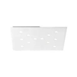 ICONE Slim - flache LED-Deckenleuchte, 12-fl. weiß