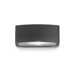 Ideal Lux Außenwandlampe Andromeda schwarz, Breite 22 cm Alu
