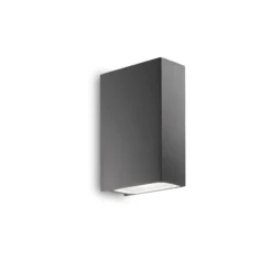 Ideal Lux Außenwandleuchte Tetris-2, anthrazit, Aluminium