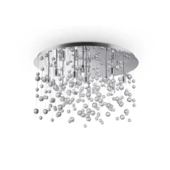 Ideal Lux Deckenlampe Neve 12-fl chrom/klar Ø 63cm