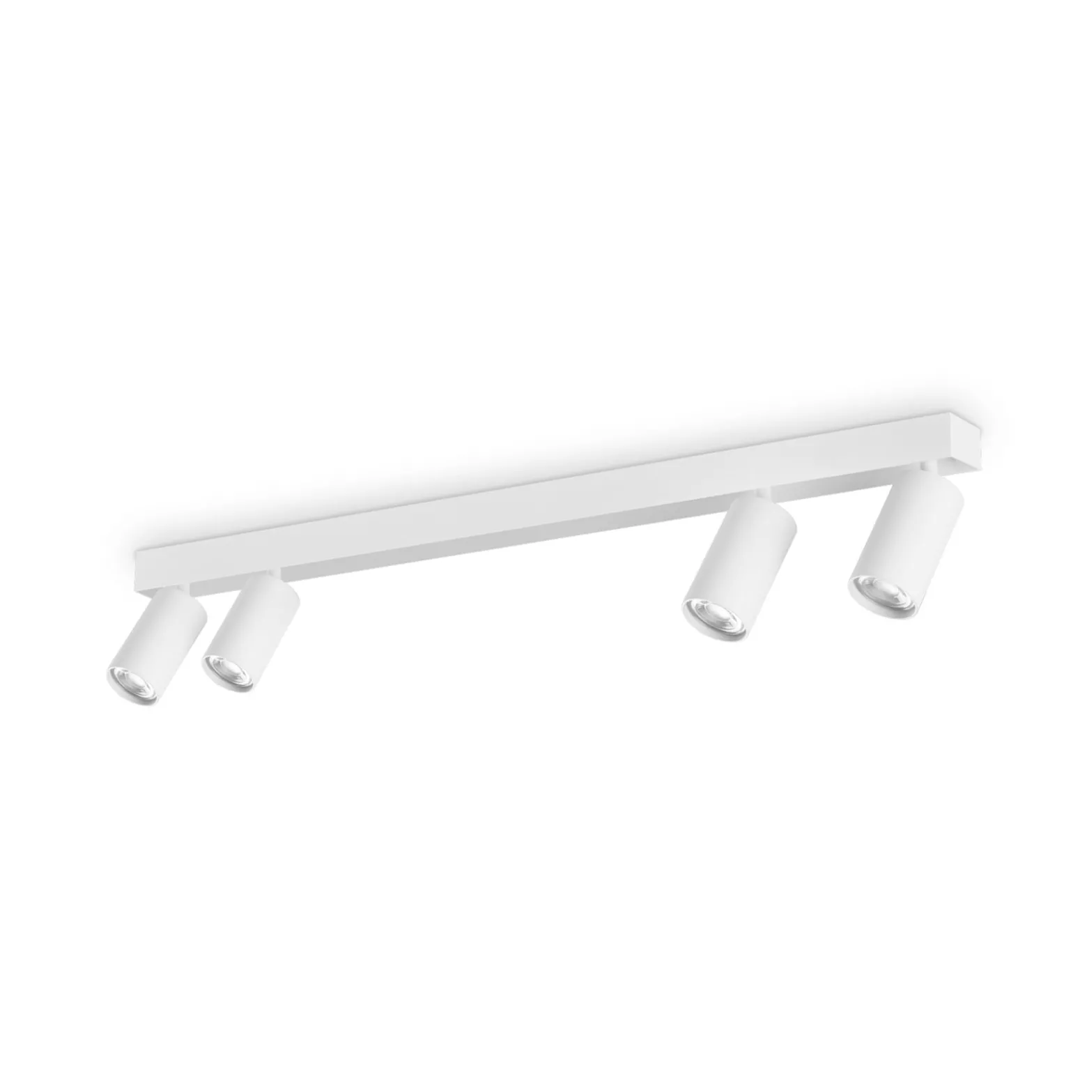 Ideal Lux Deckenspot Profilo, weiß, vierflammig, Metall