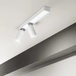 Ideal Lux Deckenspot Profilo, weiß, zweiflammig, Metall