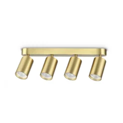 Ideal Lux Deckenstrahler Dynamite Round messing 38 cm 4-flg.