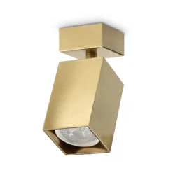 Ideal Lux Deckenstrahler Dynamite Square messing Länge 5,7cm