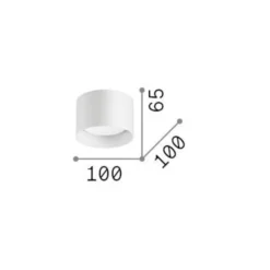 Ideal Lux Downlight Spike Round, chromfarben, Alu, Ø 10 cm