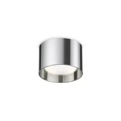 Ideal Lux Downlight Spike Round, chromfarben, Alu, Ø 10 cm
