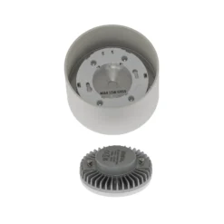 Ideal Lux Downlight Spike Round, weiß, Alu, Ø 10 cm