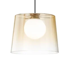 Ideal Lux Fade LED-Hängeleuchte amber-transparent