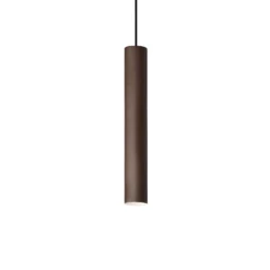 Ideal Lux Hängeleuchte Look, dunkelbraun, Ø 6 cm, Metall