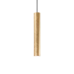 Ideal Lux Hängeleuchte Look, goldfarben, Ø 6 cm, Metall