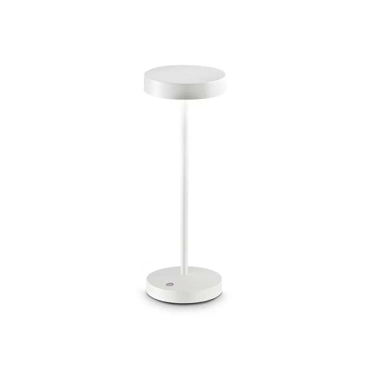 Ideal Lux LED-Akku-Außentischlampe Toffee weiß, Metall 32 cm
