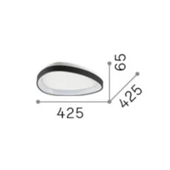Ideal Lux LED-Deckenlampe Gemini messing 42 cm 2700 K on/off