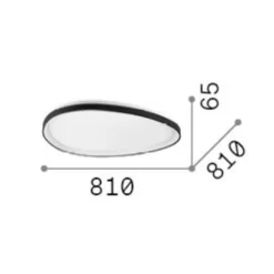 Ideal Lux LED-Deckenlampe Gemini weiß 81 cm 2700 K on/off