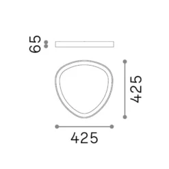 Ideal Lux LED-Deckenlampe Gemini weiß 42 cm 4000 K on/off