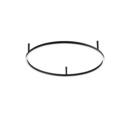 Ideal Lux LED-Deckenlampe Oracle Slim Ø 70 cm schwarz 3.000K