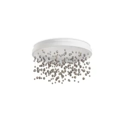 Ideal Lux LED-Deckenleuchte Armony weiß Metall Glas, Ø 50 cm