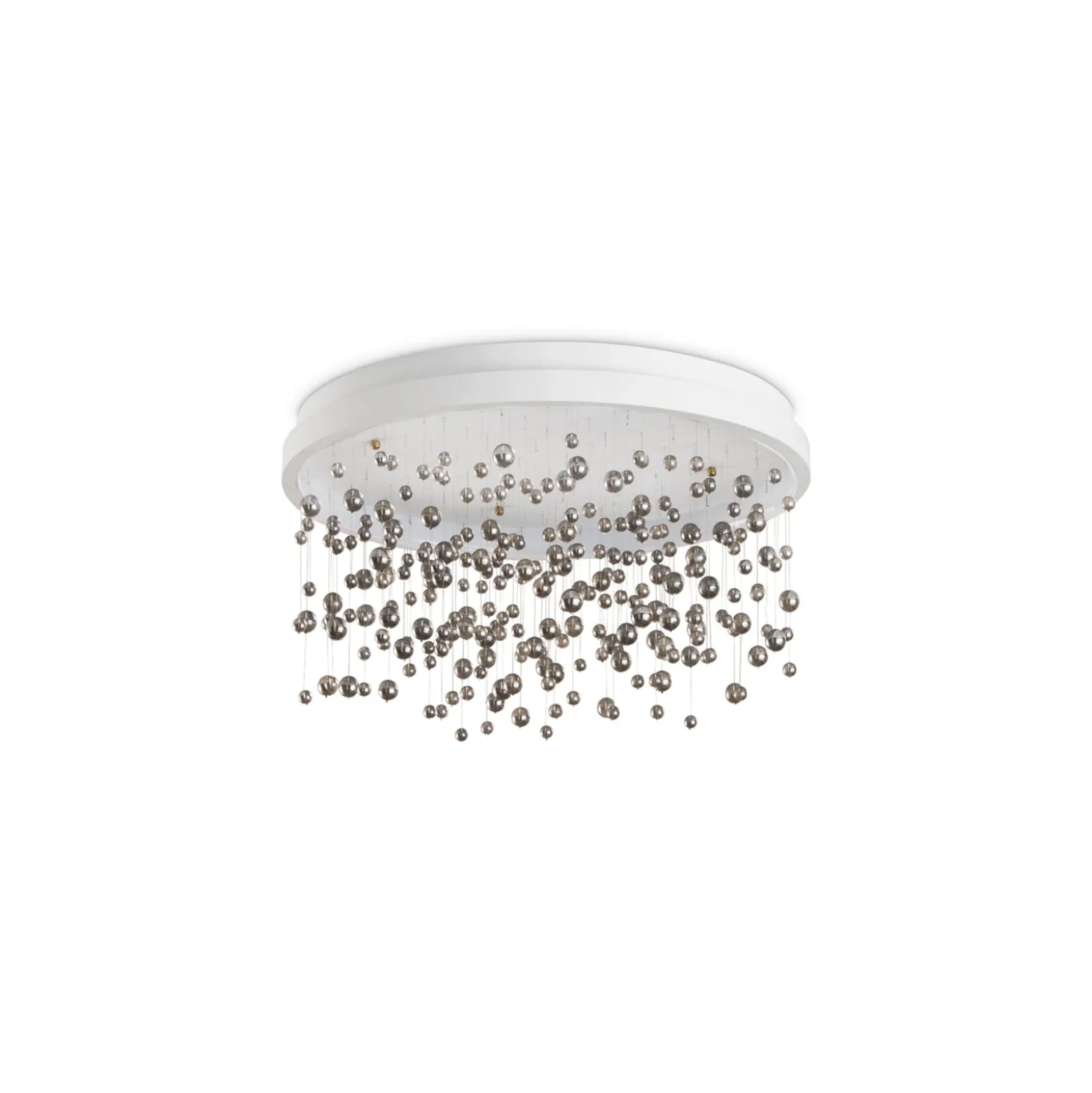 Ideal Lux LED-Deckenleuchte Armony weiß Metall Glas, Ø 50 cm