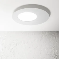 Ideal Lux LED-Deckenleuchte Iride, weiß, Ø 50 cm, Metall