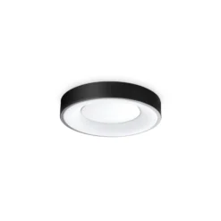 Ideal Lux LED-Deckenleuchte Planet, schwarz, Ø 30 cm, Metall