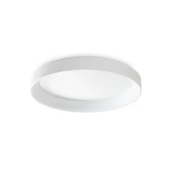 Ideal Lux LED-Deckenleuchte Ziggy, weiß, Ø 80 cm, Metall