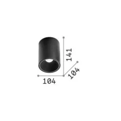 Ideal Lux LED-Downlight Nitro Round weiß Höhe 14,2 cm Metall
