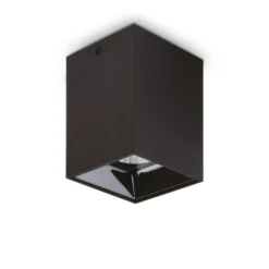 Ideal Lux LED-Downlight Nitro Square, schwarz, Höhe 12 cm
