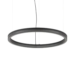 Ideal Lux LED-Hängelampe Crown Ø 80 cm, schwarz, Metall