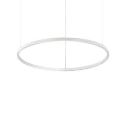 Ideal Lux LED-Hängelampe Oracle Slim Ø 70 cm weiß 3.000 K