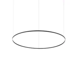 Ideal Lux LED-Hängelampe Oracle Slim schwarz 3.000K Ø 150 cm