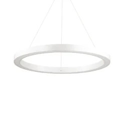 Ideal Lux LED-Hängeleuchte Oracle, Ø 70 cm, weiß, 3.000 K