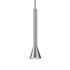Ideal Lux LED-Pendellampe Diesis, nickelfarben Ø 6 cm Metall