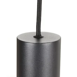 Ideal Lux LED-Pendelleuchte Look, Ø 6 cm, schwarz, Metall