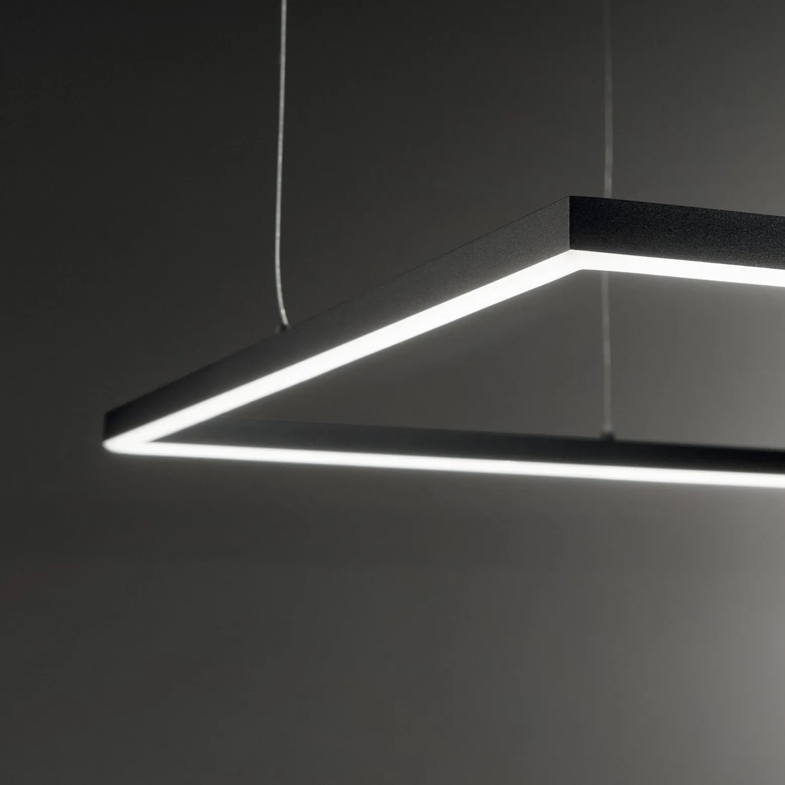 Ideal Lux LED-Pendel Oracle Slim 70 x 70 cm schwarz 3.000 K