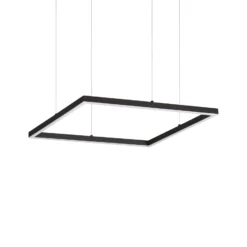 Ideal Lux LED-Pendel Oracle Slim 50 x 50 cm schwarz 3.000 K