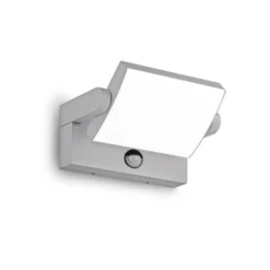 Ideal Lux LED-Sensor-Außenwandlampe Swipe grau Metall 3.000K