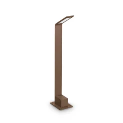 Ideal Lux LED-Wegeleuchte Agos braun 3.000 K Höhe 60 cm Alu