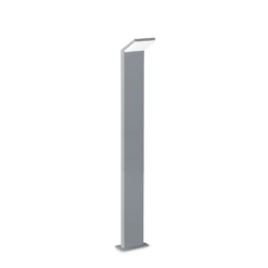 Ideal Lux LED-Wegeleuchte Style grau Höhe 100 cm Alu 3.000 K