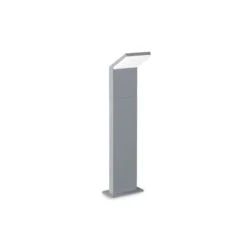 Ideal Lux LED-Wegeleuchte Style grau, Höhe 50 cm Alu 3.000 K