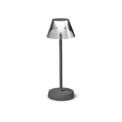 Ideal Lux Lolita LED-Terrassenleuchte, Akku, grau