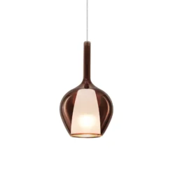 Ideal Lux Pendellampe Kalique 1, kupferfarben, Ø 18 cm