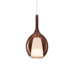 Ideal Lux Pendellampe Kalique 2, kupferfarben, Ø 18 cm