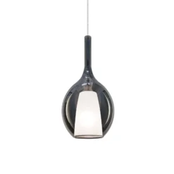 Ideal Lux Pendellampe Kalique 2, rauchgrau, Ø 18 cm