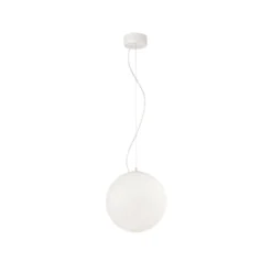 Ideal Lux Pendelleuchte Mapa, Ø 30 cm, Opalglas, Kugel