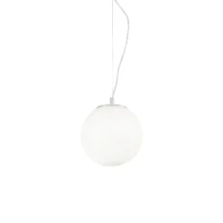 Ideal Lux Pendelleuchte Mapa, Ø 20 cm, Opalglas, Kugel