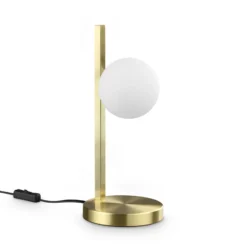 Ideal Lux Tischlampe Binomio, messing, Höhe 38 cm, Metall