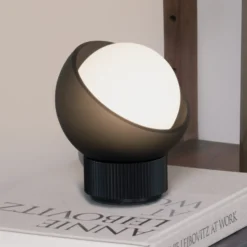 Ideal Lux Tischlampe Bloom schwarz/dunkelgrau Höhe 13 cm