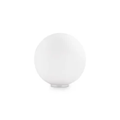 Ideal Lux Tischleuchte Mapa, Ø 20 cm, Opalglas, Kugel, E27